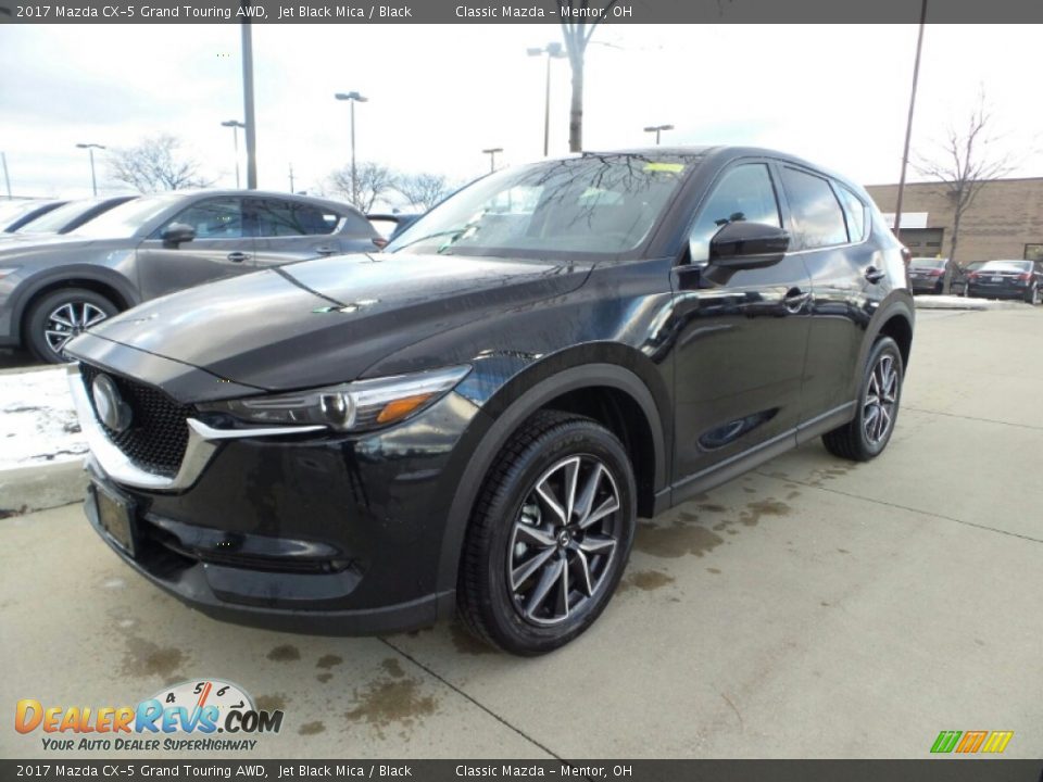 2017 Mazda CX-5 Grand Touring AWD Jet Black Mica / Black Photo #1