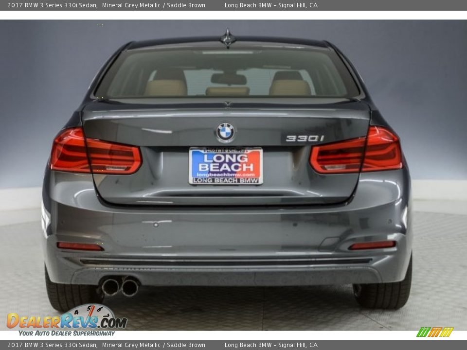 2017 BMW 3 Series 330i Sedan Mineral Grey Metallic / Saddle Brown Photo #3