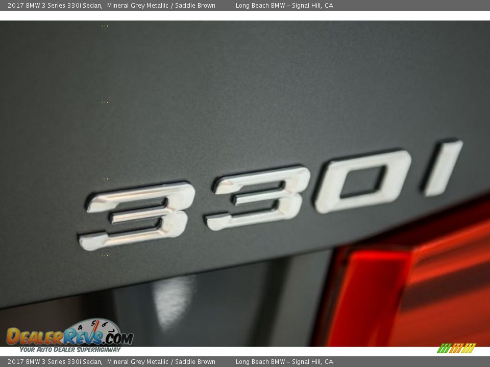 2017 BMW 3 Series 330i Sedan Mineral Grey Metallic / Saddle Brown Photo #7