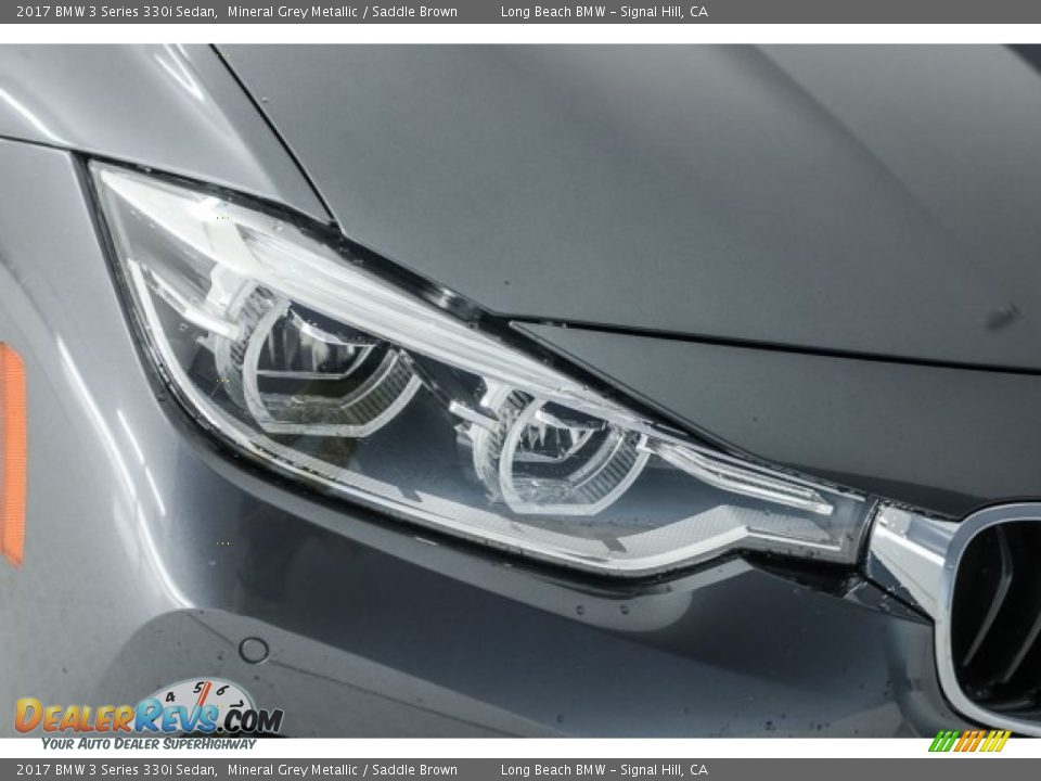 2017 BMW 3 Series 330i Sedan Mineral Grey Metallic / Saddle Brown Photo #23