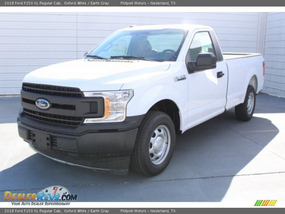 2018 Ford F150 XL Regular Cab Oxford White / Earth Gray Photo #3