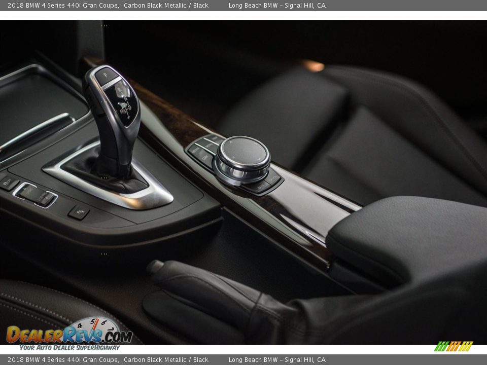 2018 BMW 4 Series 440i Gran Coupe Carbon Black Metallic / Black Photo #7