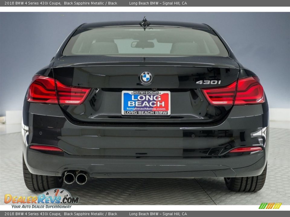 2018 BMW 4 Series 430i Coupe Black Sapphire Metallic / Black Photo #3