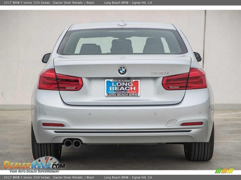 2017 BMW 3 Series 330i Sedan Glacier Silver Metallic / Black Photo #4