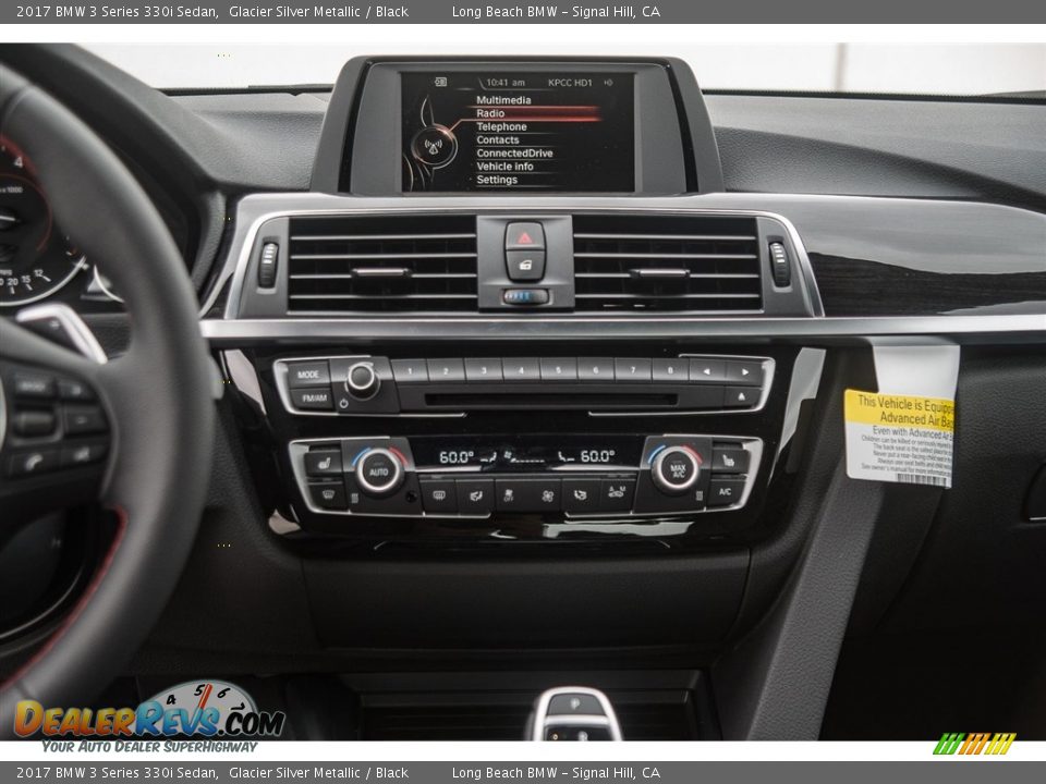 2017 BMW 3 Series 330i Sedan Glacier Silver Metallic / Black Photo #6