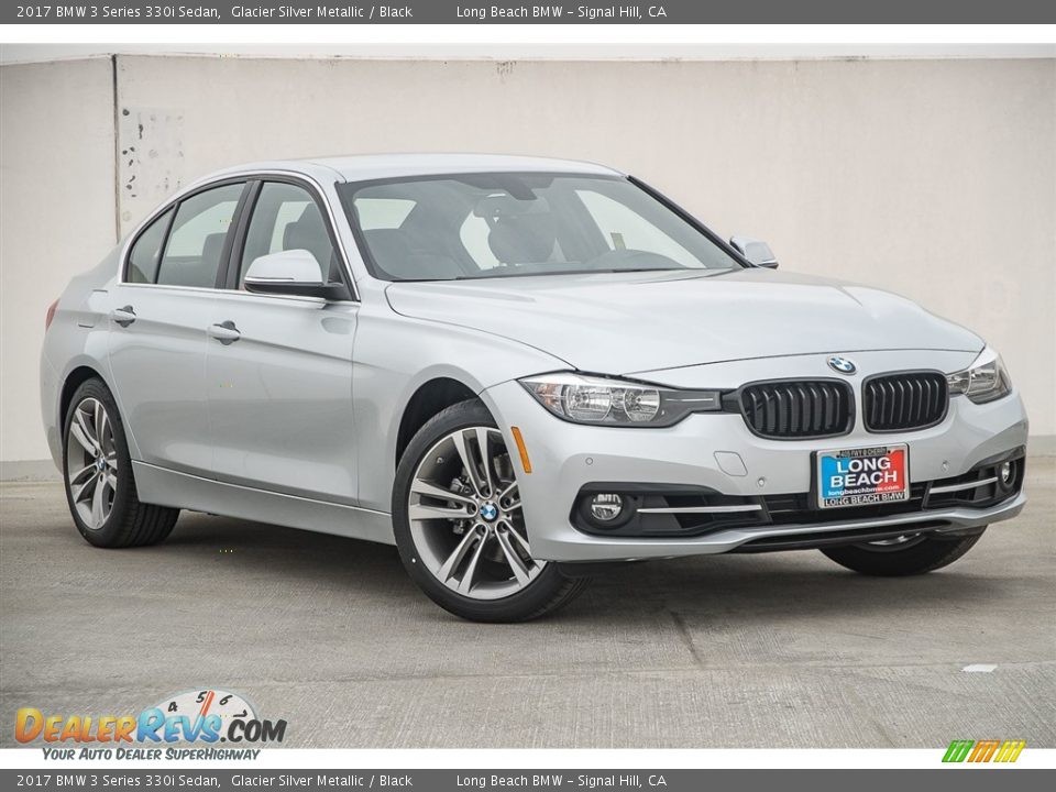 2017 BMW 3 Series 330i Sedan Glacier Silver Metallic / Black Photo #11