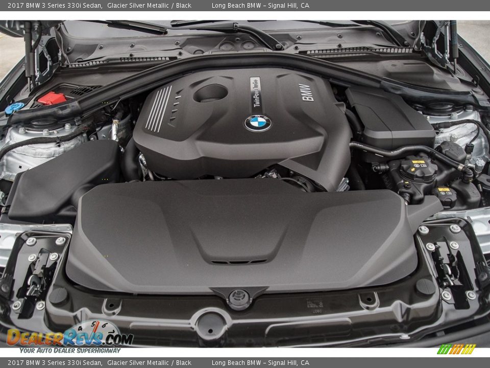 2017 BMW 3 Series 330i Sedan Glacier Silver Metallic / Black Photo #8