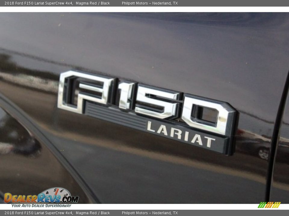 2018 Ford F150 Lariat SuperCrew 4x4 Magma Red / Black Photo #6