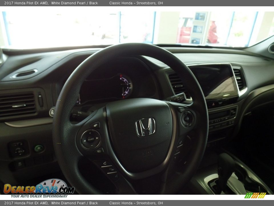 2017 Honda Pilot EX AWD White Diamond Pearl / Black Photo #8