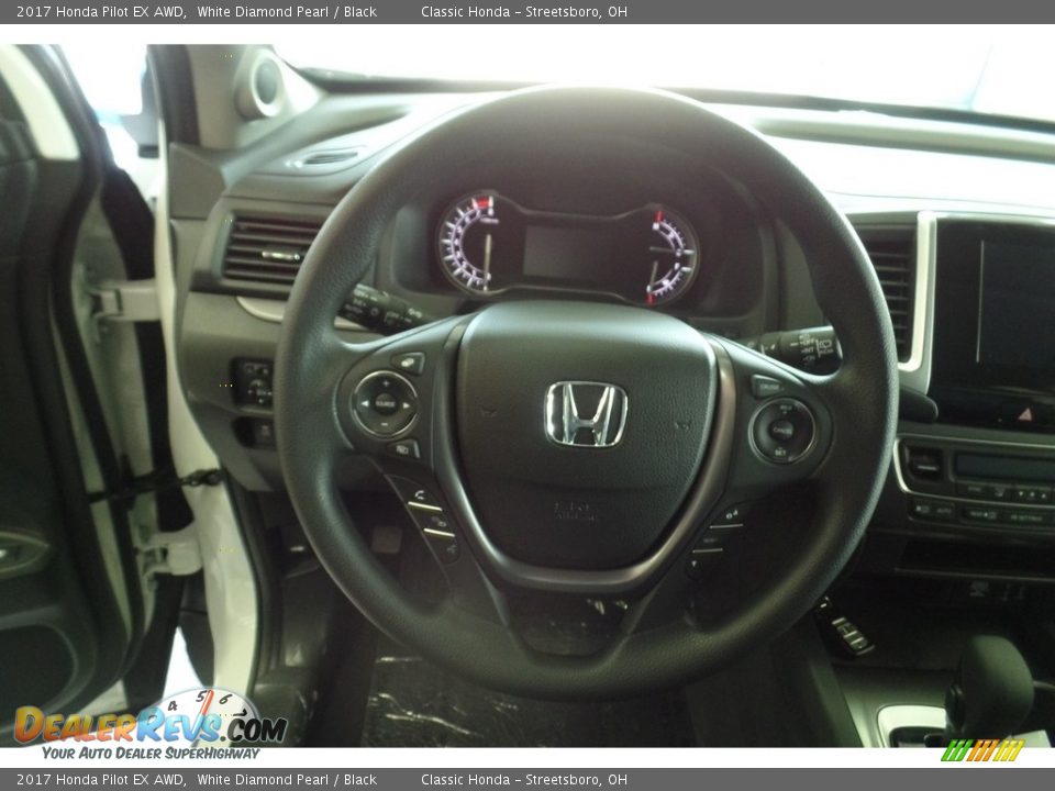 2017 Honda Pilot EX AWD White Diamond Pearl / Black Photo #12
