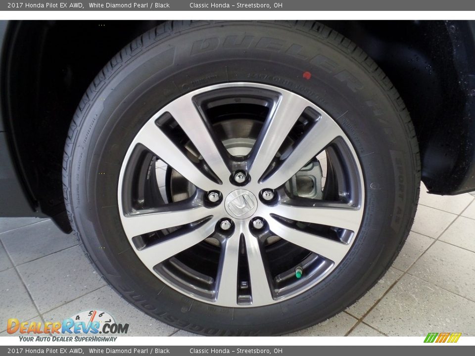 2017 Honda Pilot EX AWD White Diamond Pearl / Black Photo #18