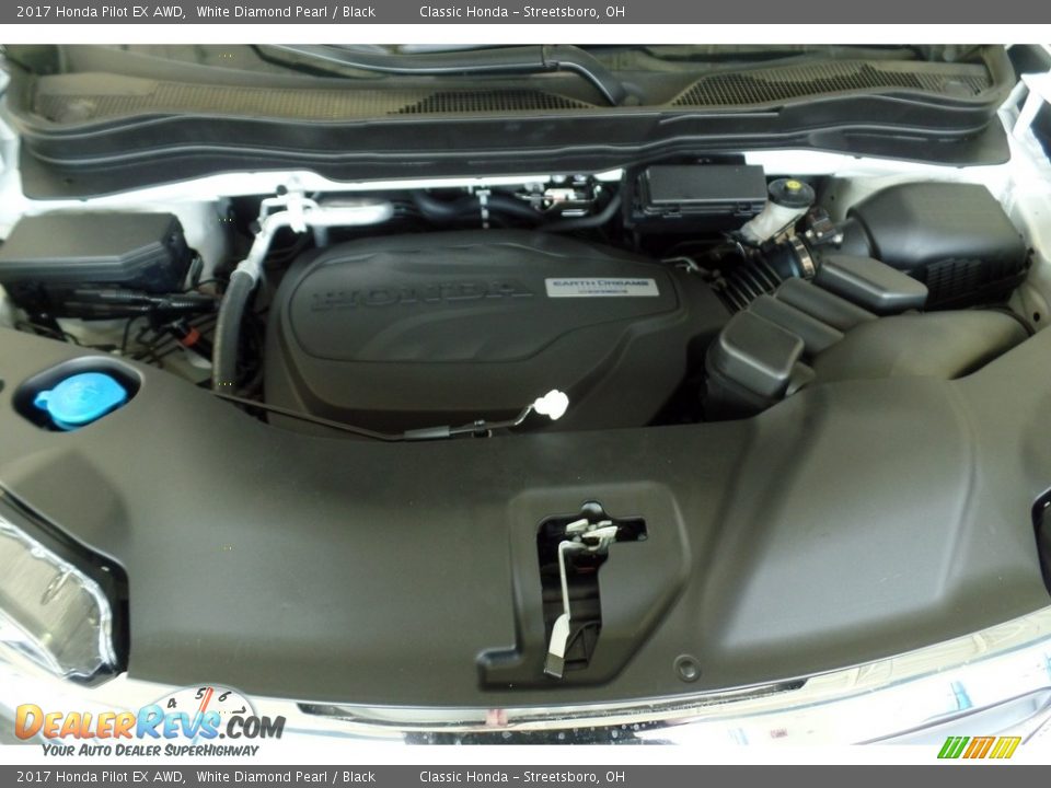 2017 Honda Pilot EX AWD White Diamond Pearl / Black Photo #19