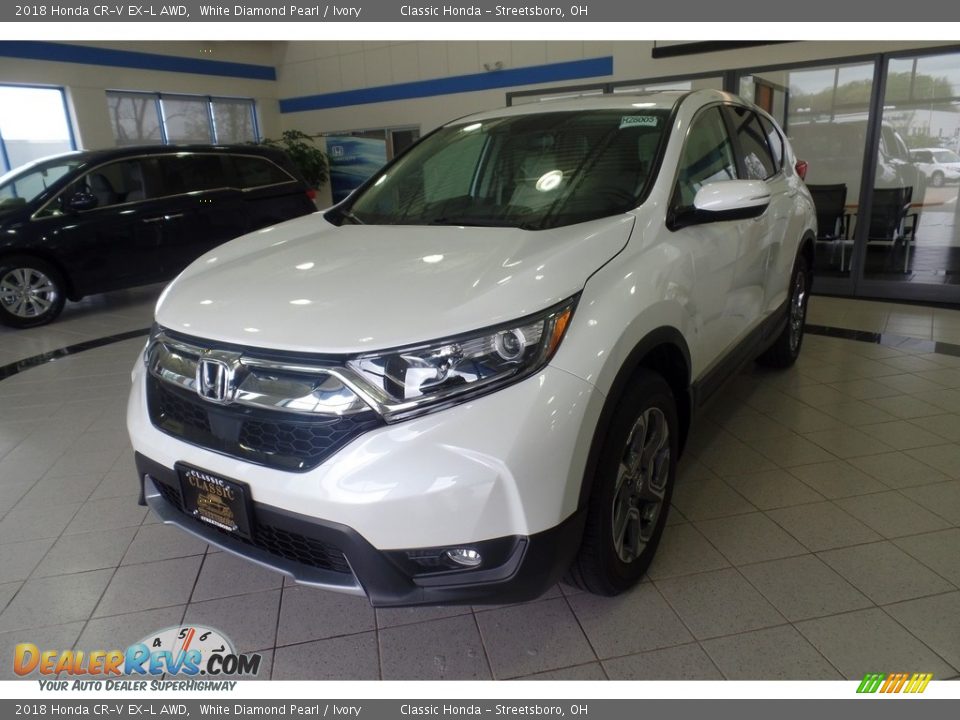 2018 Honda CR-V EX-L AWD White Diamond Pearl / Ivory Photo #1