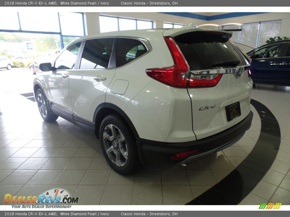 2018 Honda CR-V EX-L AWD White Diamond Pearl / Ivory Photo #2