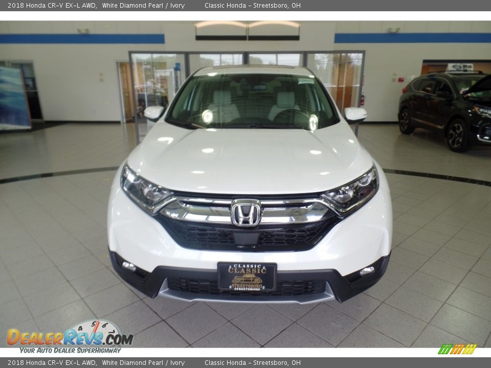 2018 Honda CR-V EX-L AWD White Diamond Pearl / Ivory Photo #3
