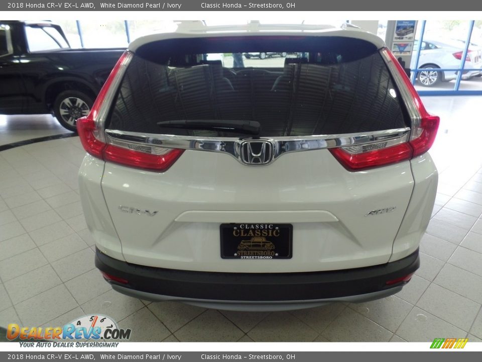 2018 Honda CR-V EX-L AWD White Diamond Pearl / Ivory Photo #4