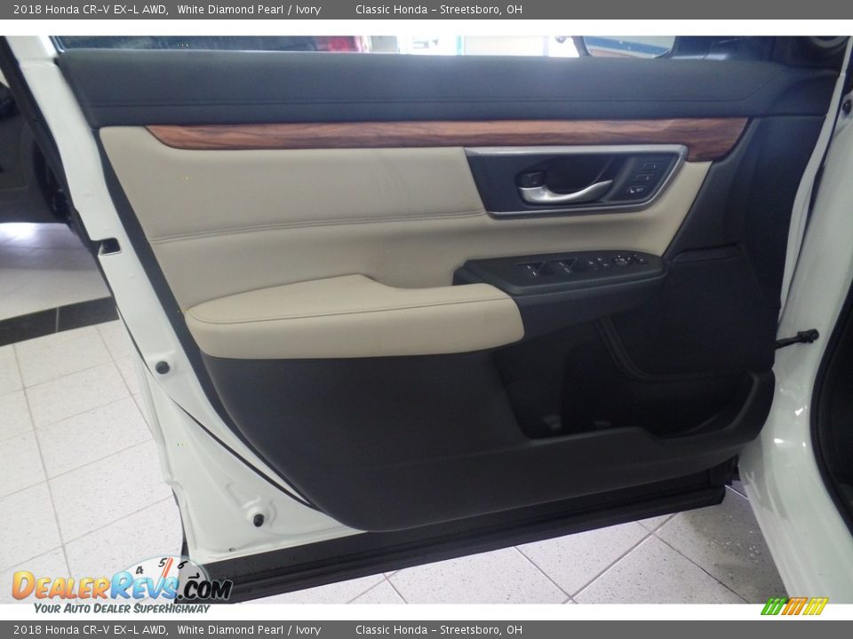 2018 Honda CR-V EX-L AWD White Diamond Pearl / Ivory Photo #5