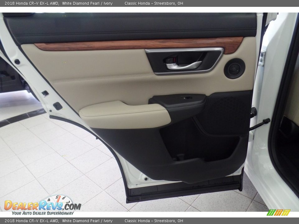 2018 Honda CR-V EX-L AWD White Diamond Pearl / Ivory Photo #6