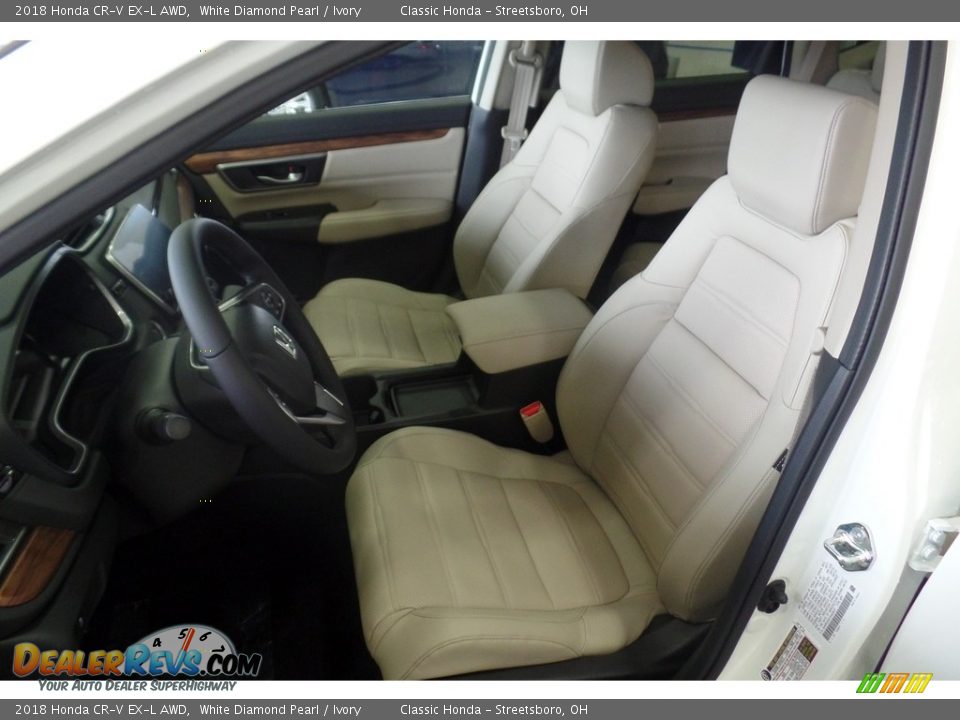 2018 Honda CR-V EX-L AWD White Diamond Pearl / Ivory Photo #8