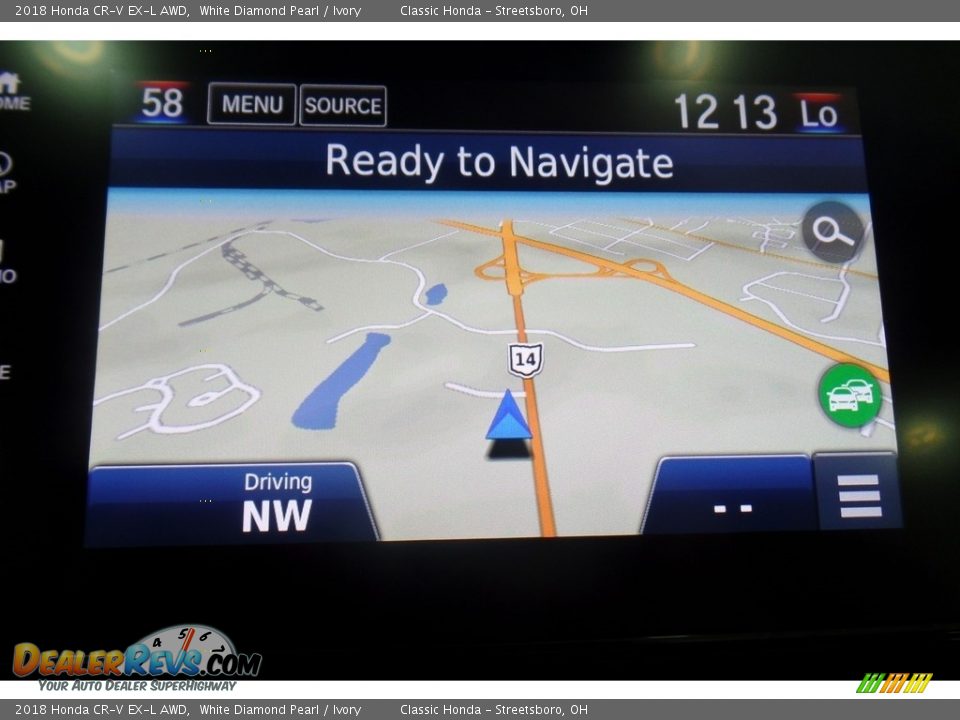 2018 Honda CR-V EX-L AWD White Diamond Pearl / Ivory Photo #12