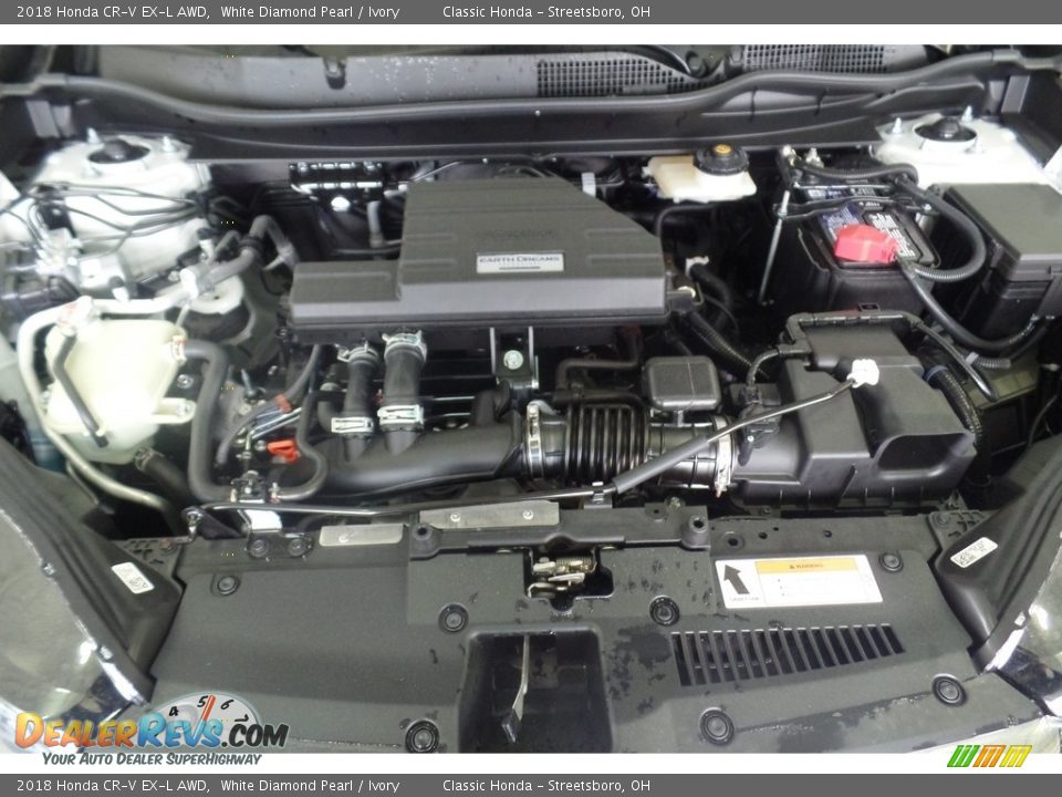 2018 Honda CR-V EX-L AWD White Diamond Pearl / Ivory Photo #16