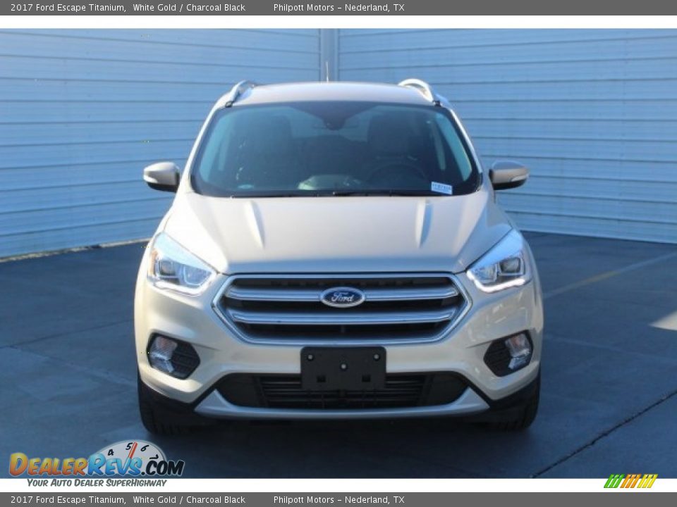 2017 Ford Escape Titanium White Gold / Charcoal Black Photo #2
