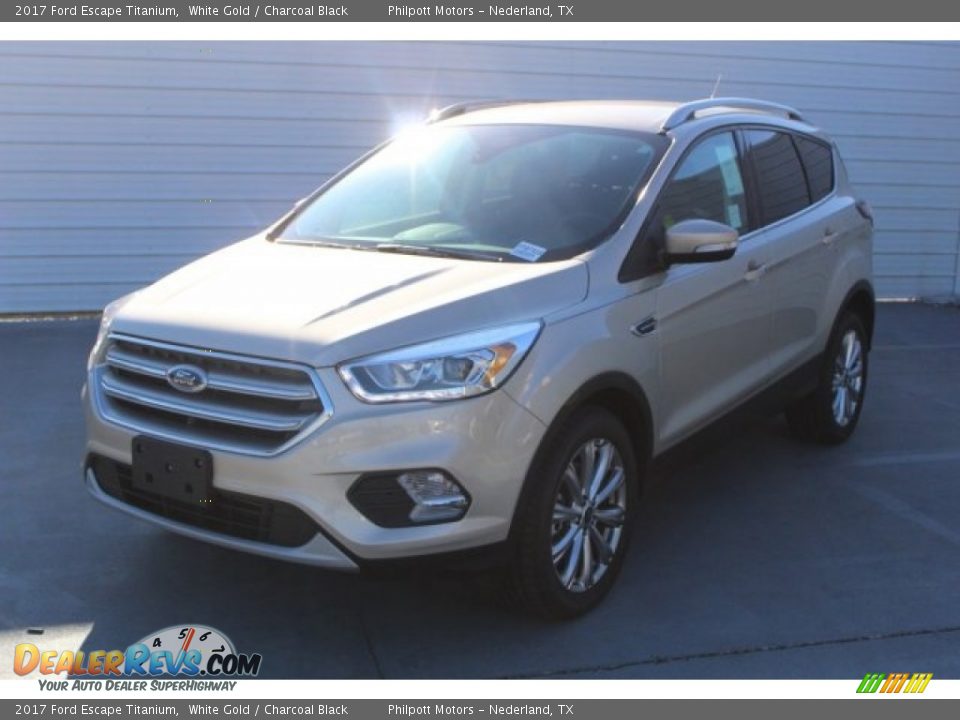 2017 Ford Escape Titanium White Gold / Charcoal Black Photo #3