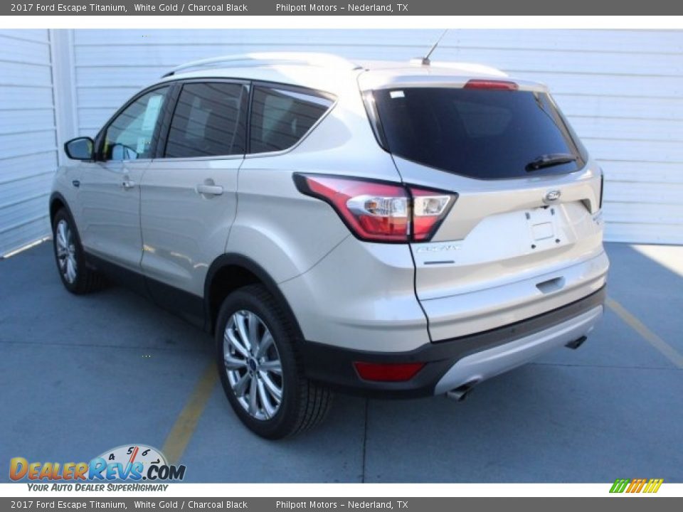 2017 Ford Escape Titanium White Gold / Charcoal Black Photo #5