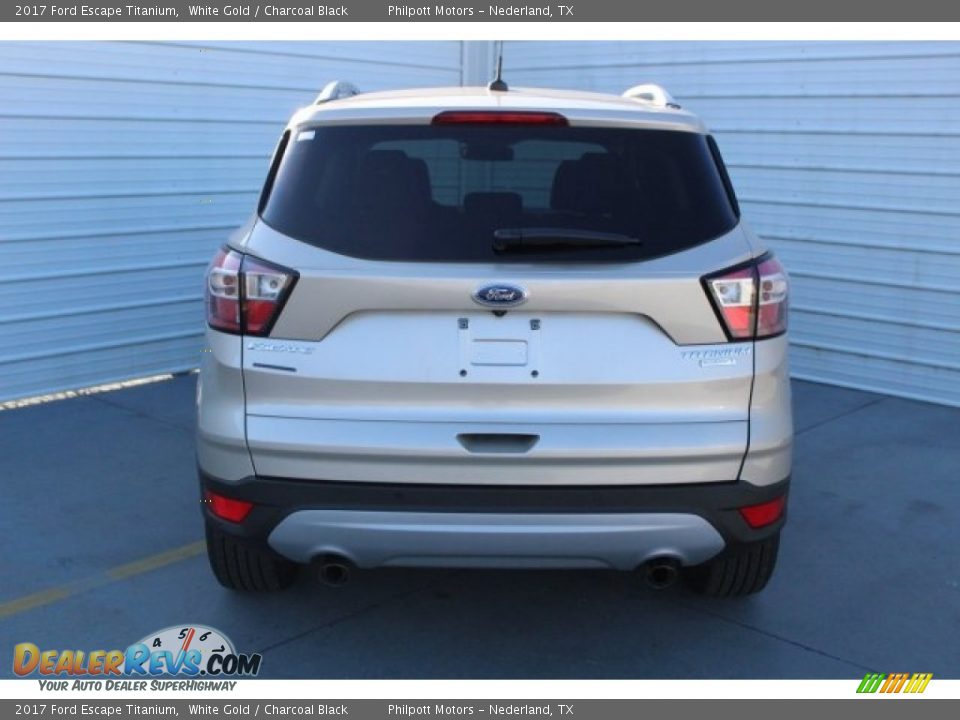 2017 Ford Escape Titanium White Gold / Charcoal Black Photo #6