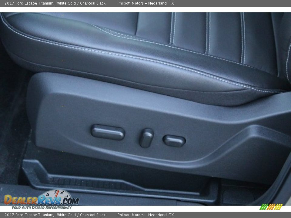 2017 Ford Escape Titanium White Gold / Charcoal Black Photo #11