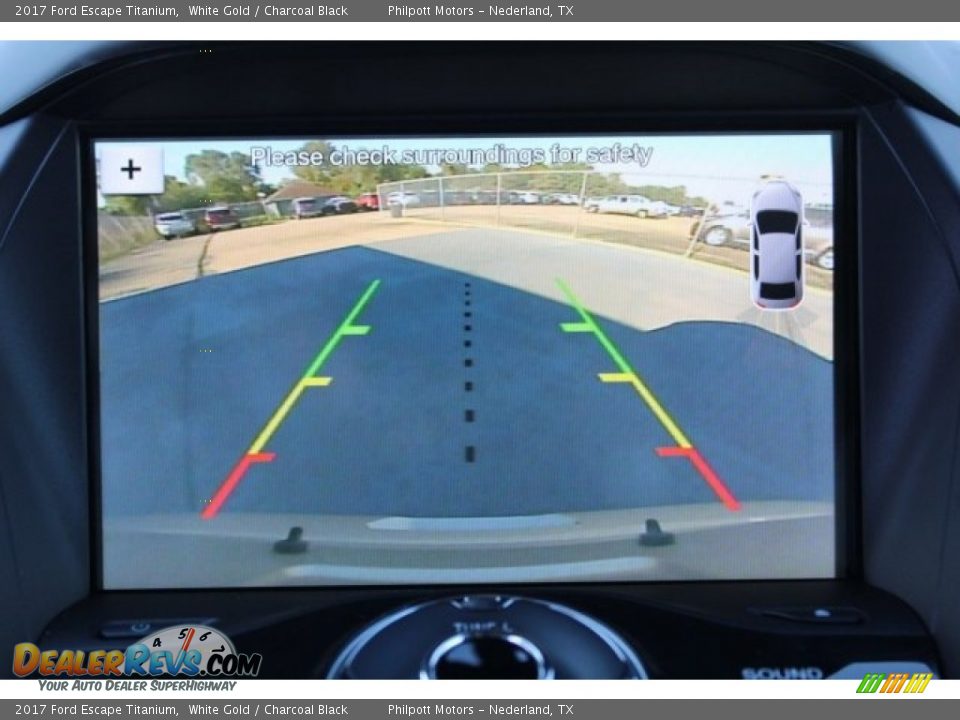 2017 Ford Escape Titanium White Gold / Charcoal Black Photo #12