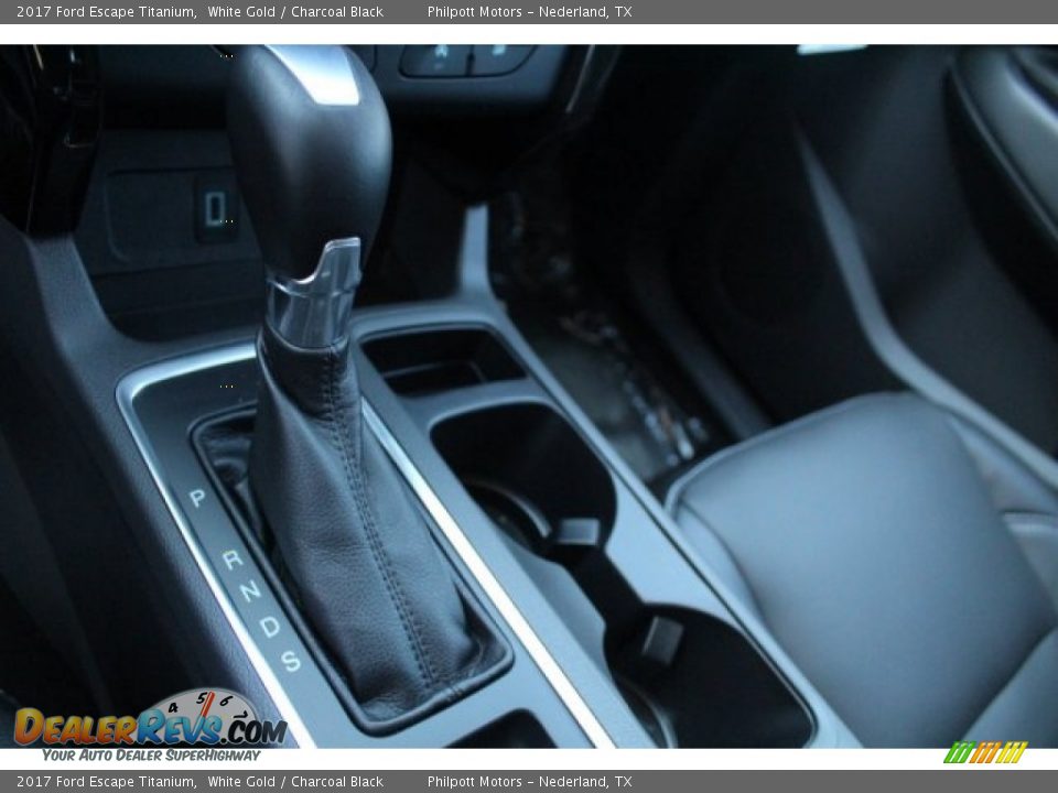 2017 Ford Escape Titanium White Gold / Charcoal Black Photo #15