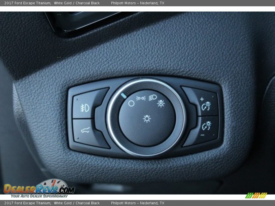 2017 Ford Escape Titanium White Gold / Charcoal Black Photo #20