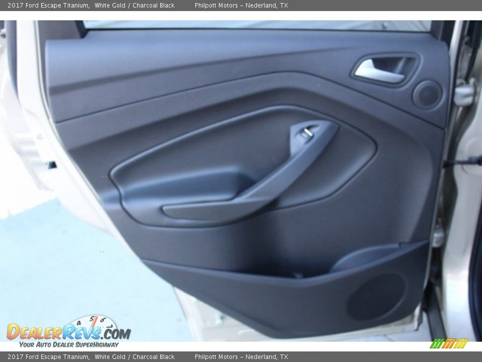 2017 Ford Escape Titanium White Gold / Charcoal Black Photo #21