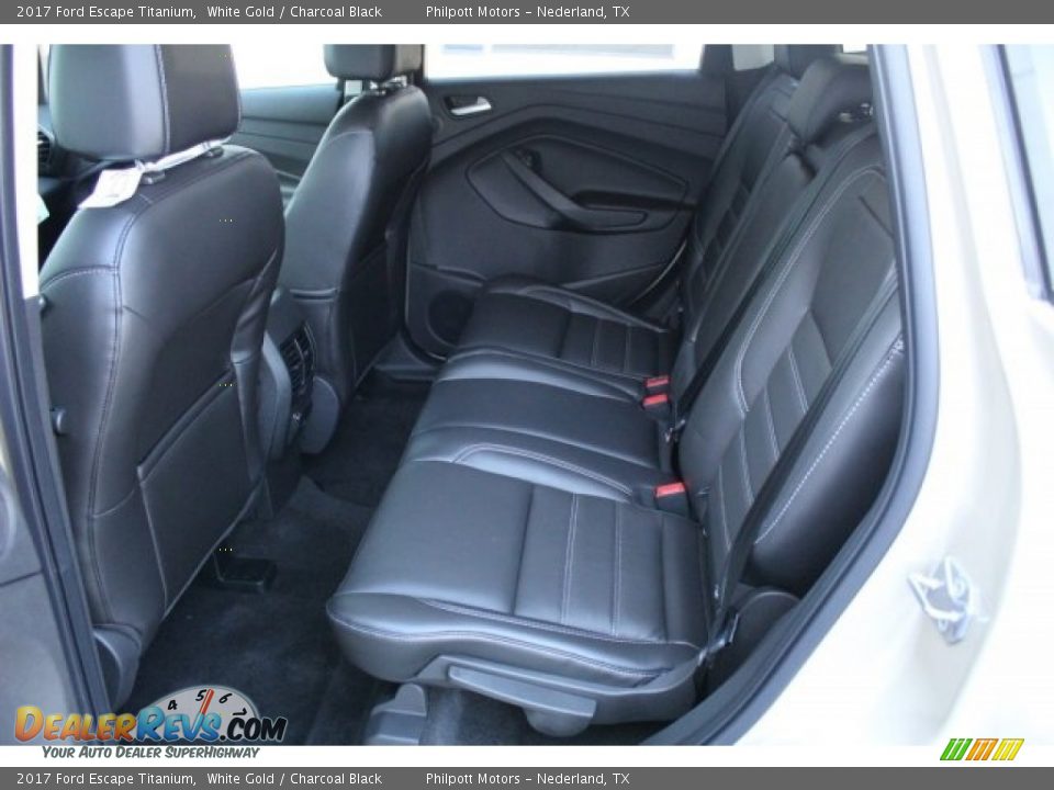 2017 Ford Escape Titanium White Gold / Charcoal Black Photo #22