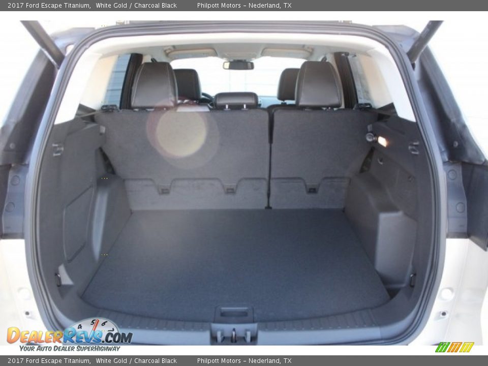 2017 Ford Escape Titanium White Gold / Charcoal Black Photo #25