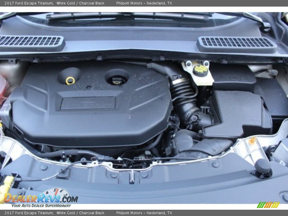 2017 Ford Escape Titanium White Gold / Charcoal Black Photo #27