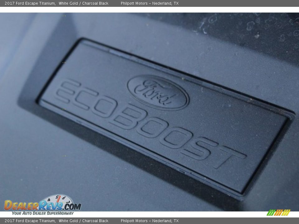 2017 Ford Escape Titanium White Gold / Charcoal Black Photo #28