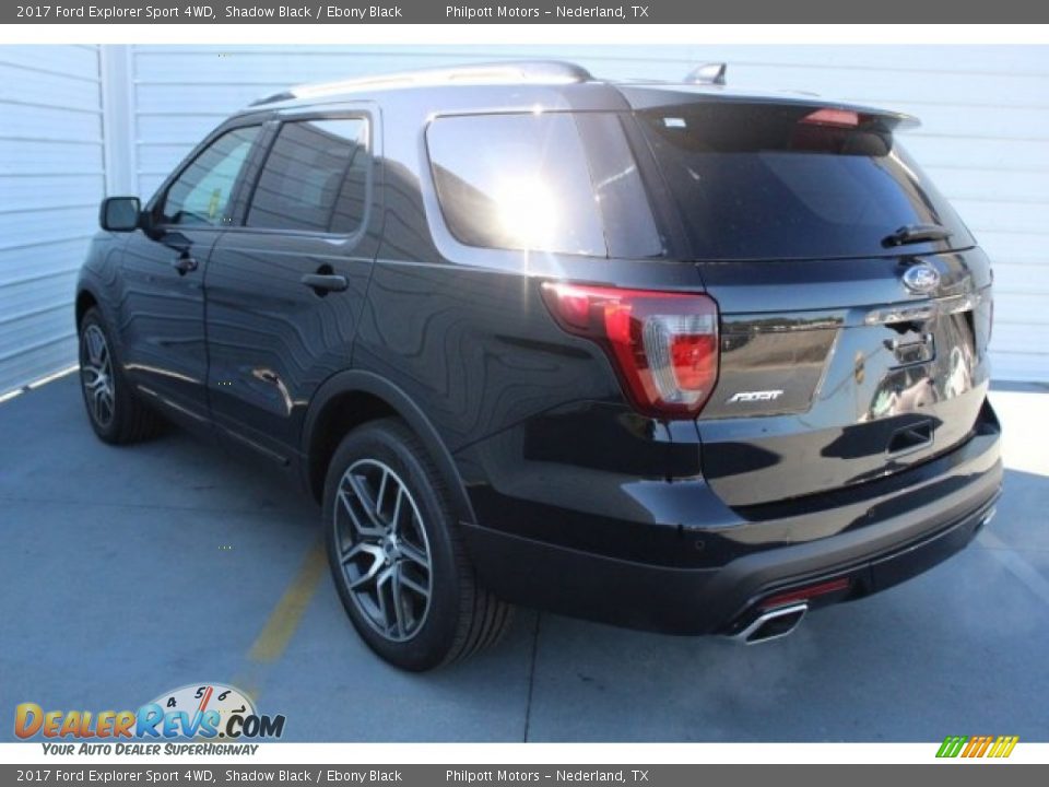 2017 Ford Explorer Sport 4WD Shadow Black / Ebony Black Photo #6