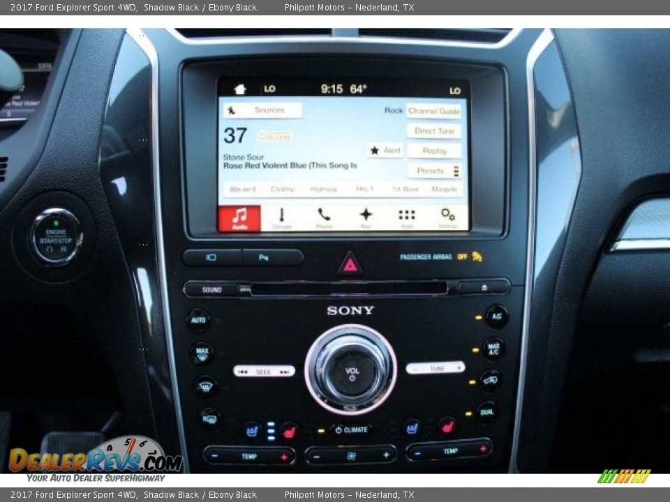 2017 Ford Explorer Sport 4WD Shadow Black / Ebony Black Photo #15