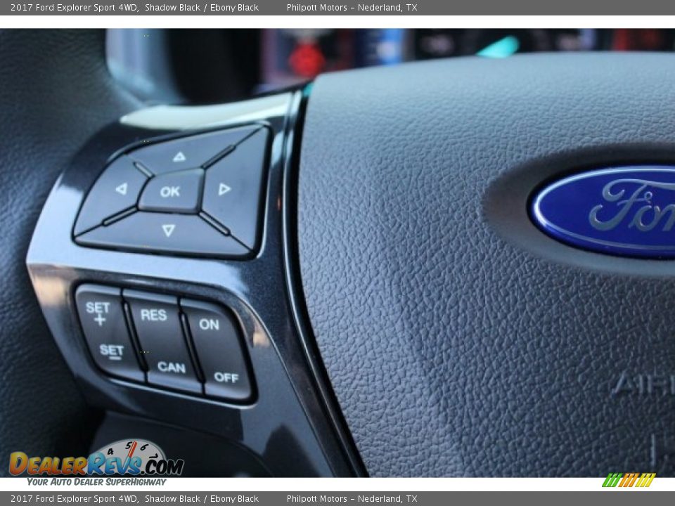 2017 Ford Explorer Sport 4WD Shadow Black / Ebony Black Photo #17