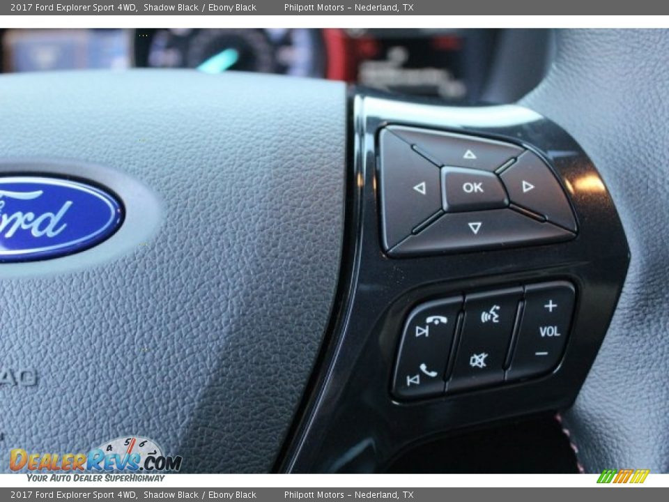 2017 Ford Explorer Sport 4WD Shadow Black / Ebony Black Photo #18