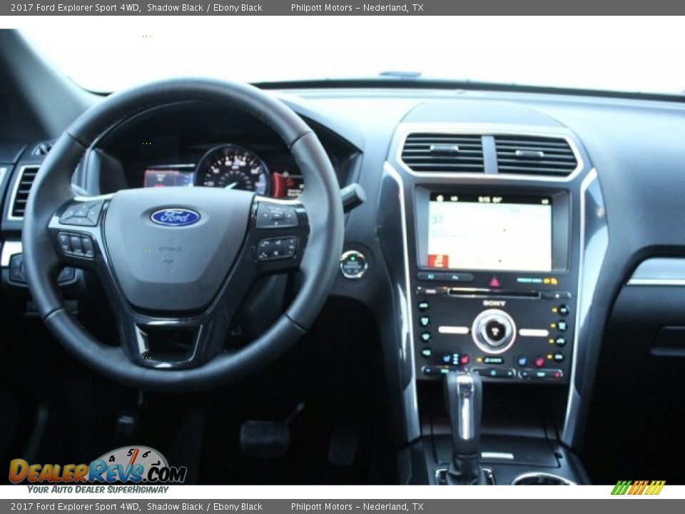 2017 Ford Explorer Sport 4WD Shadow Black / Ebony Black Photo #23
