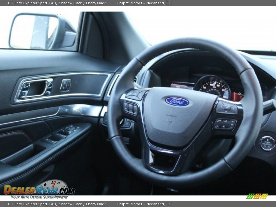 2017 Ford Explorer Sport 4WD Shadow Black / Ebony Black Photo #24