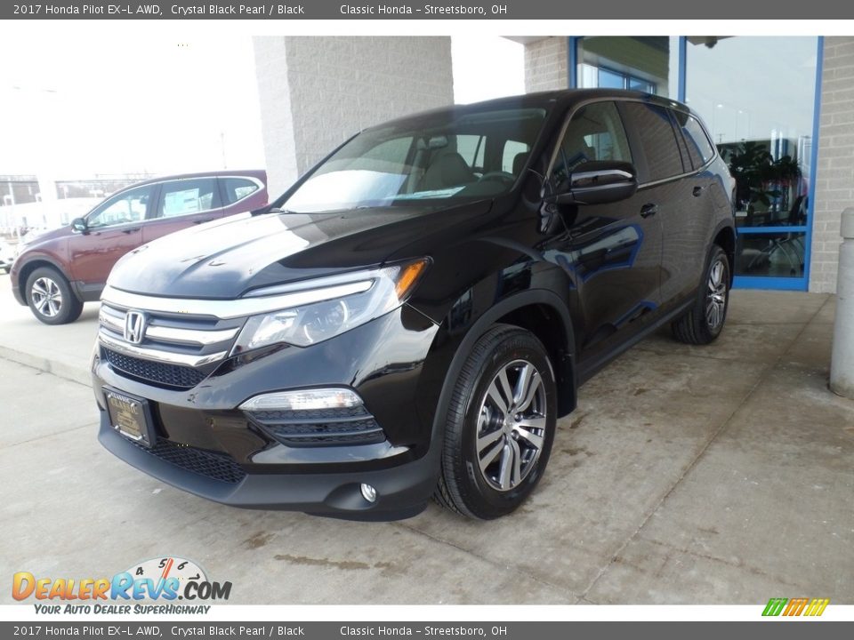 2017 Honda Pilot EX-L AWD Crystal Black Pearl / Black Photo #1