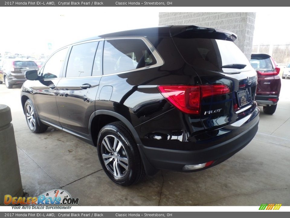 2017 Honda Pilot EX-L AWD Crystal Black Pearl / Black Photo #2