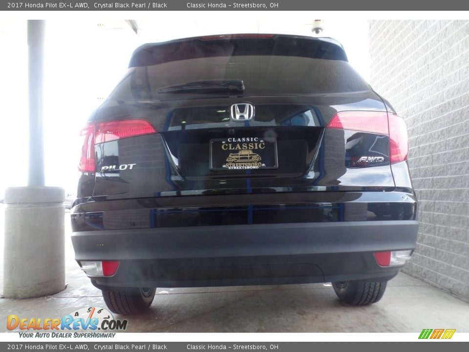 2017 Honda Pilot EX-L AWD Crystal Black Pearl / Black Photo #4