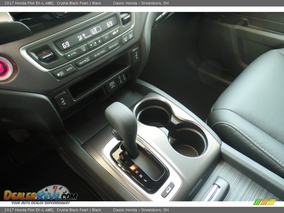 2017 Honda Pilot EX-L AWD Crystal Black Pearl / Black Photo #12