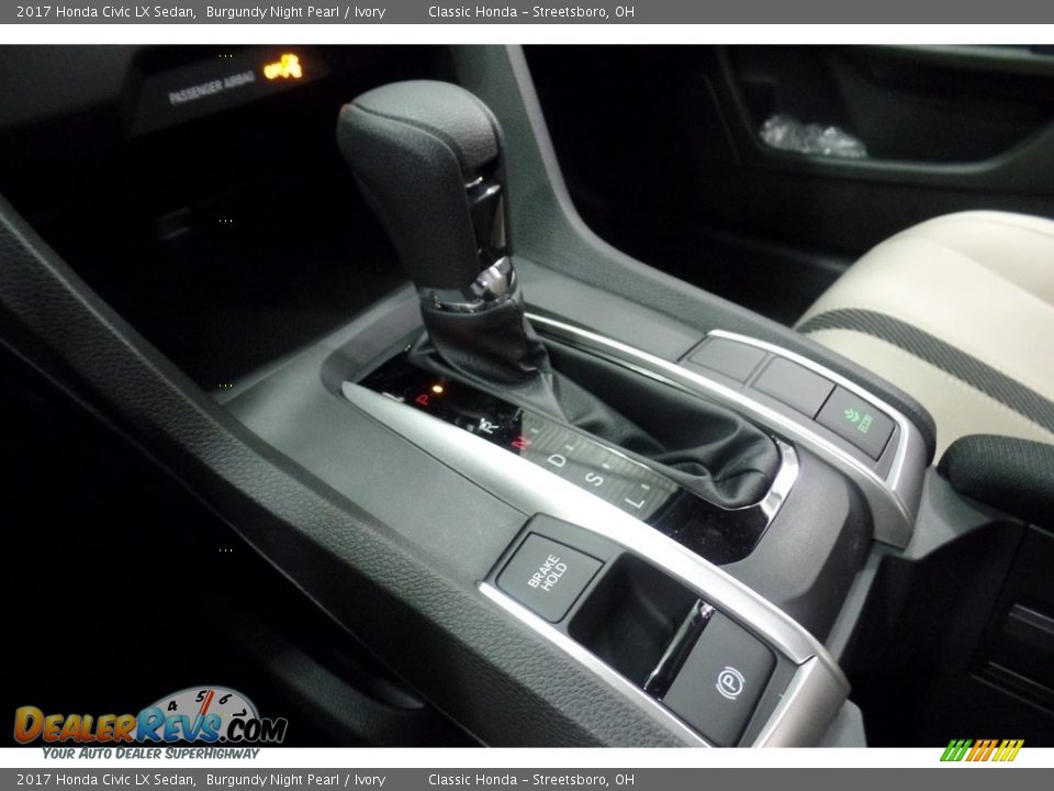 2017 Honda Civic LX Sedan Burgundy Night Pearl / Ivory Photo #18