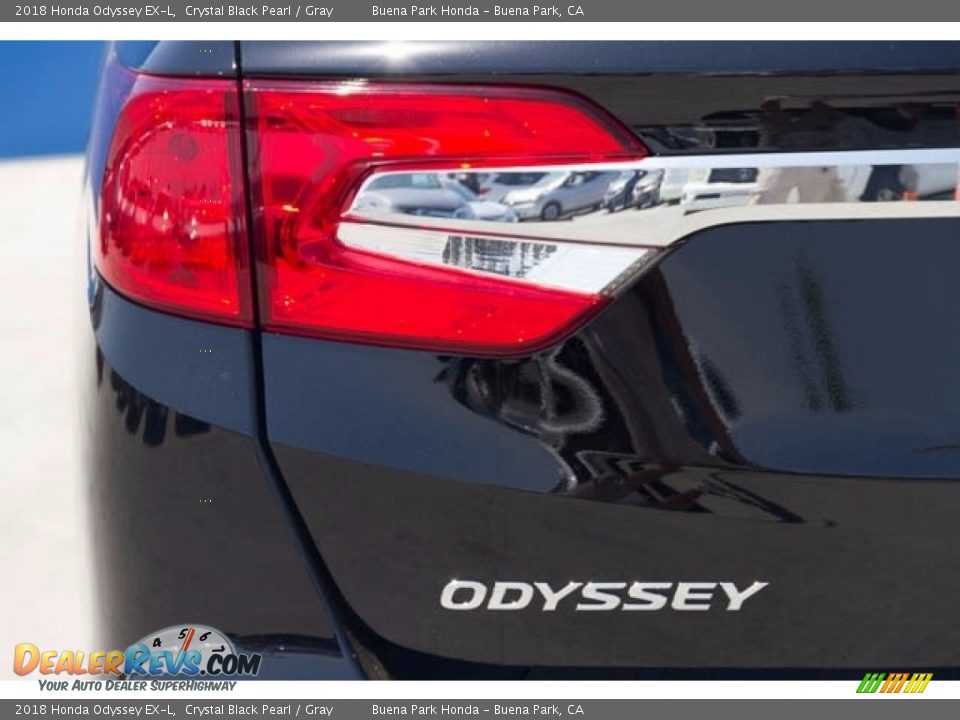 2018 Honda Odyssey EX-L Crystal Black Pearl / Gray Photo #3